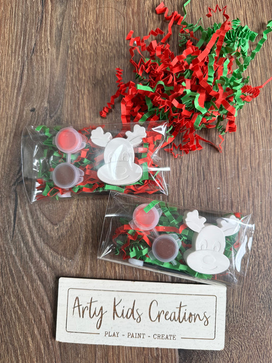 Paint Your Own Mini Reindeer ~ Magnet Option