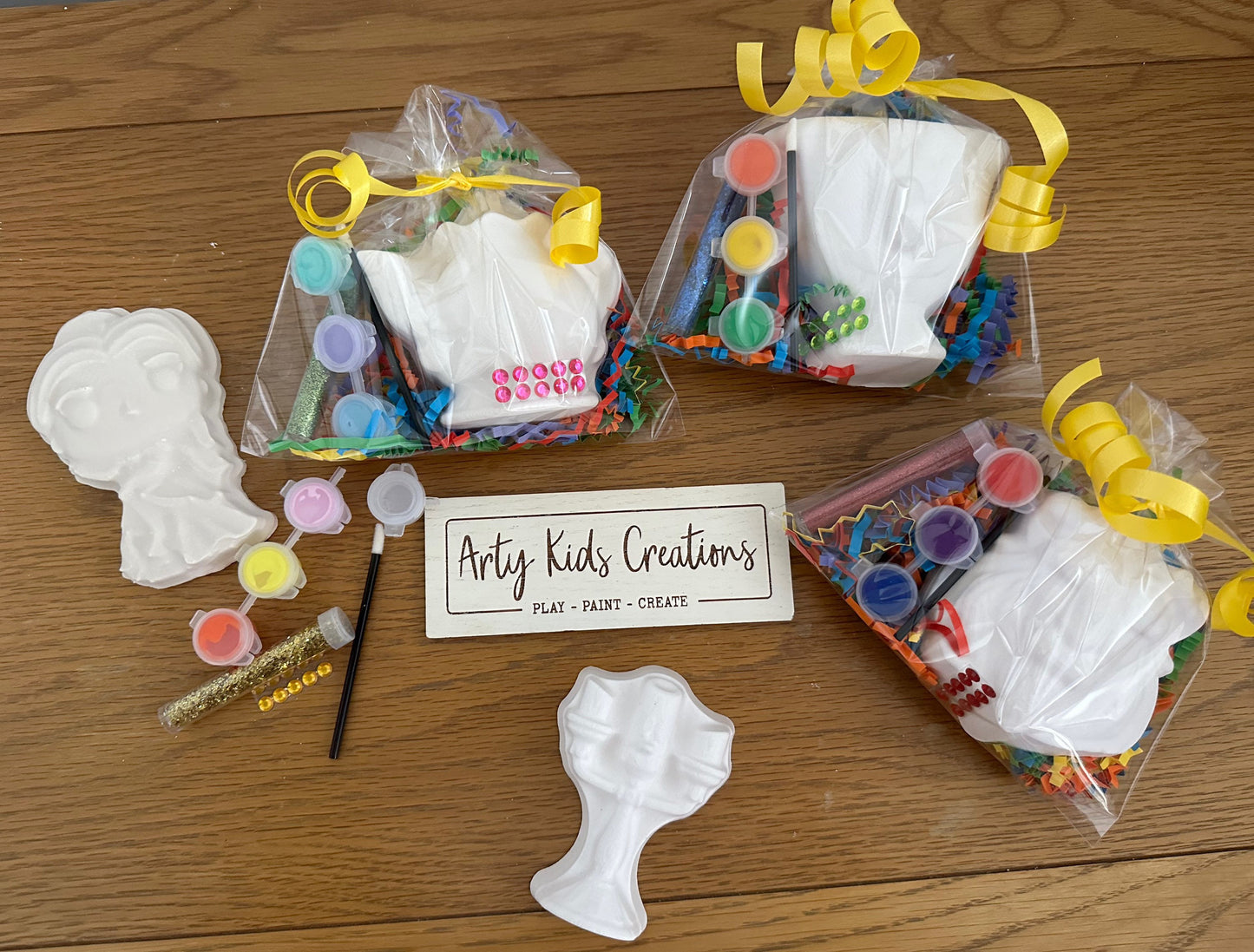 Paint Your Own Beauty and The Beast Inspired Party Favour ~ Party Bag~Children’s Crafts ~ Birthday ~ Kids Craft Set ~ Craft Kit