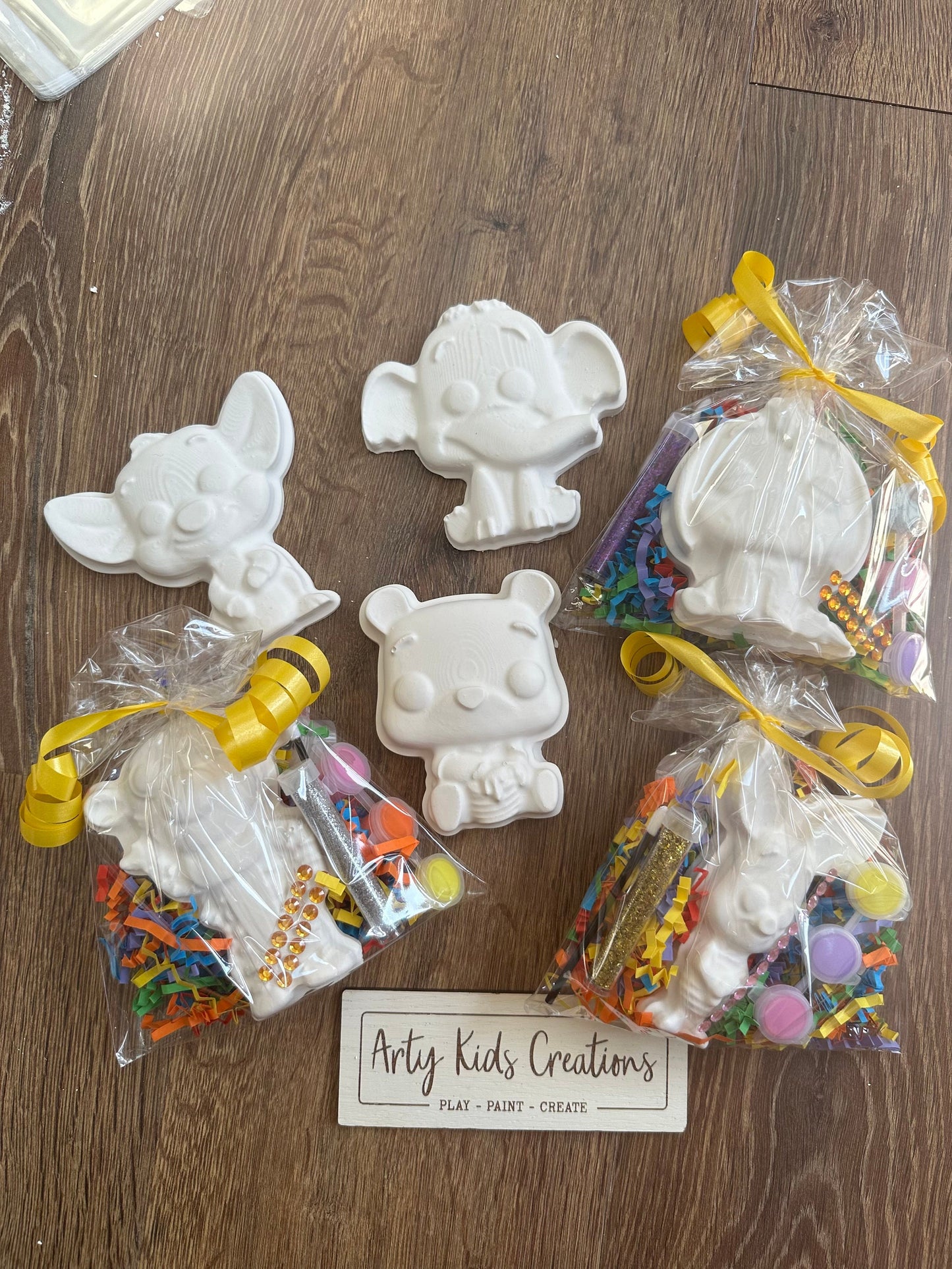 Paint Your Own Honey Bear And Friends  Inspired Party Favour ~ Party Bag~Children’s Crafts ~ Birthday ~ Kids Craft Set ~ Craft Kit