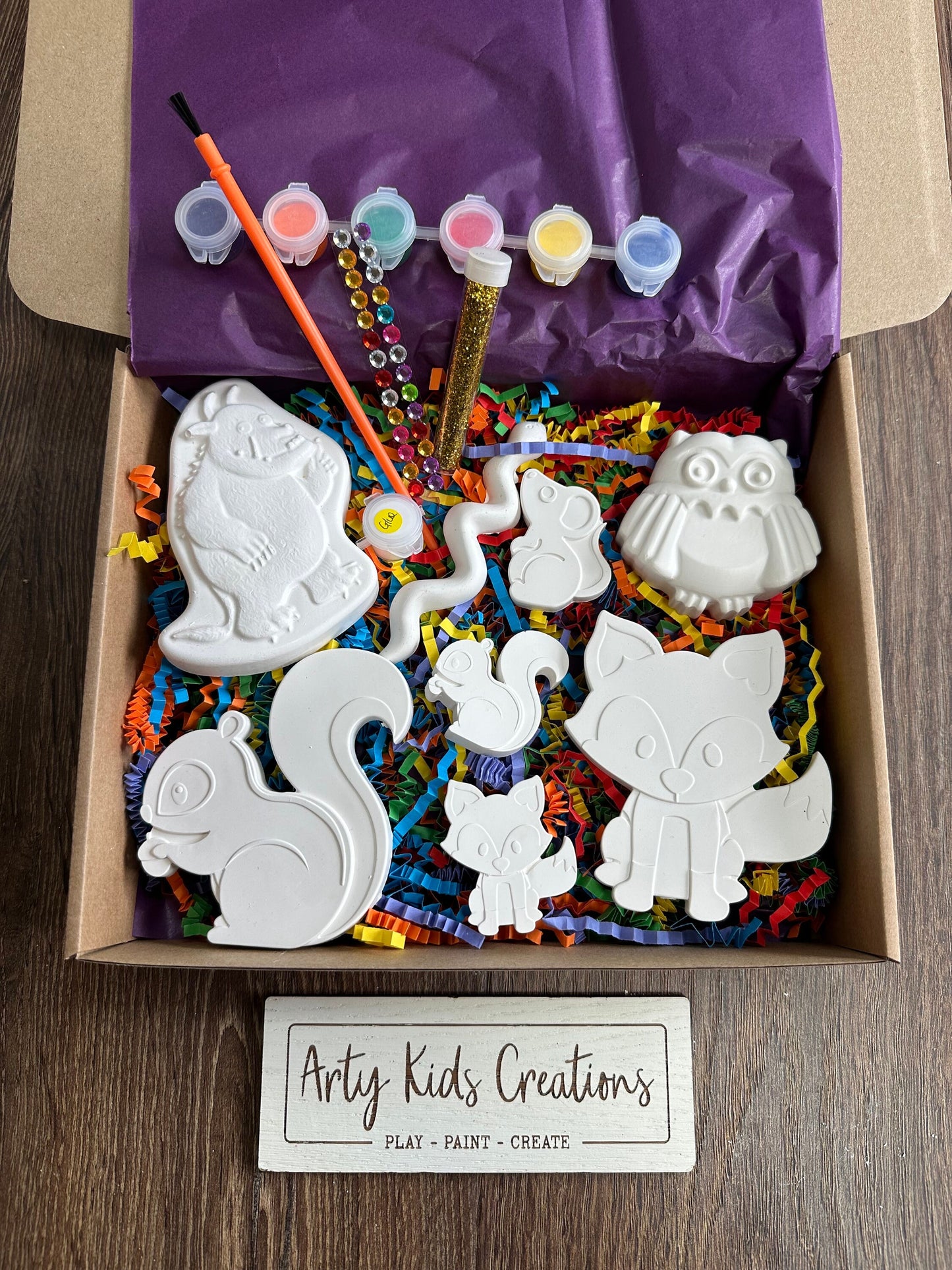 Paint Your Own Gruffalo Inspired Craft Set ~ Craft Kit~ Hobby~ Animals~ Woodland~ Hobby~ Rainy Day Activity