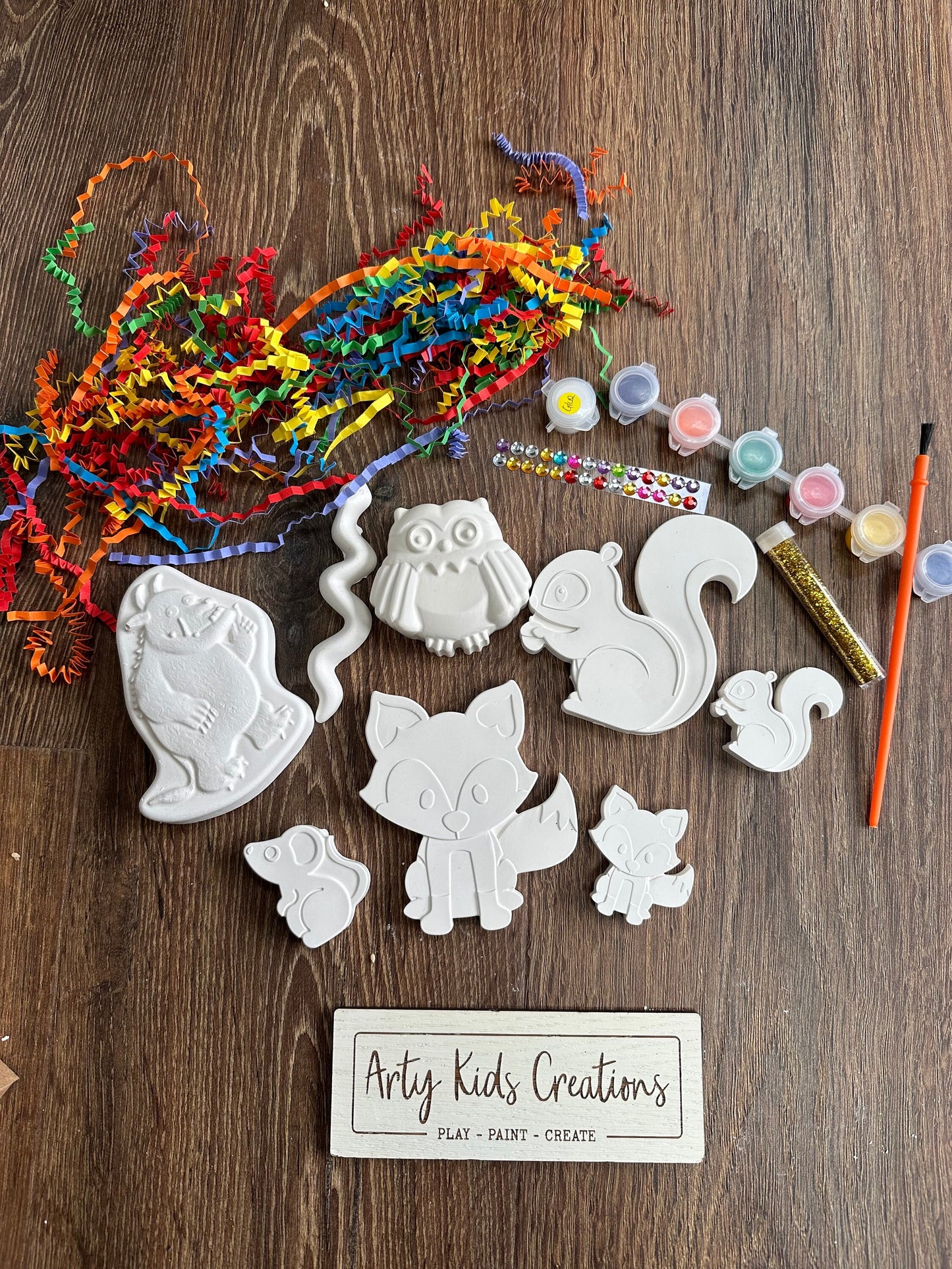 Paint Your Own Gruffalo Inspired Craft Set ~ Craft Kit~ Hobby~ Animals~ Woodland~ Hobby~ Rainy Day Activity