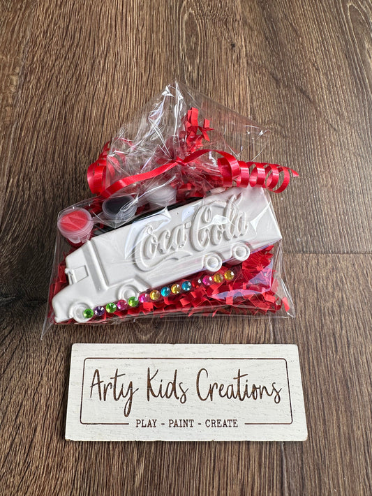 Paint Your Own Drinks Truck Party Favour ~ Craft Kit ~  Cola~ Coke ~ Kids Party Bags ~ Hobby